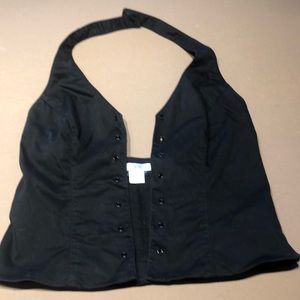 Cache halter top, missing black shoe laces for the front.